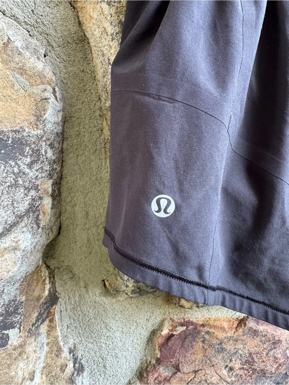 lululemon Black Skort Built-In Shorts Ruched Waist Size 4 LW83355
